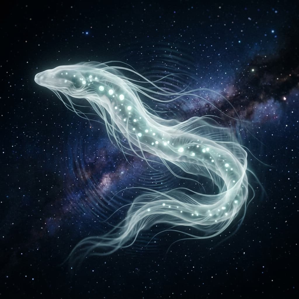 A Chorus host form suspended in resonance light