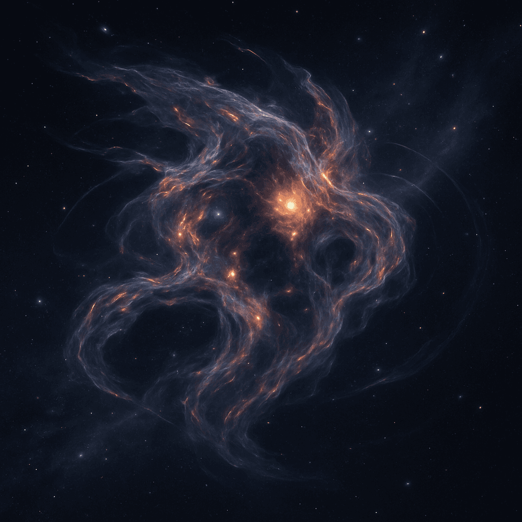 Solarioth simplification corridor with dimmed stellar remnant